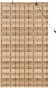 vidaXL Ρόλερ με κουρτίνες Φύση 80 x 160 cm Μπαμπού