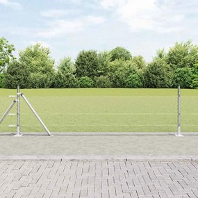 vidaXL Στύλος Περιφράξεων Ασημί 100 x 0,4 μ (13 mm πλέγμα) Ατσάλι