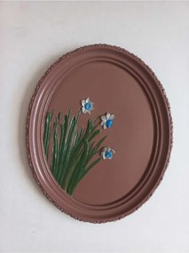 Stewehome οβάλ διακοσμητικό τοίχου από πέτρα 21x17 cm