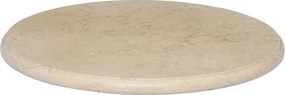 vidaXL Επιφάνεια Τραπεζιού Κρεμ Ø50 x 2,5 cm Μαρμάρινη