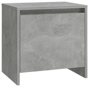 vidaXL Κομοδίνο Γκρι Σκυροδέματος 45x34x44,5 εκ. από Επεξεργ. Ξύλο
