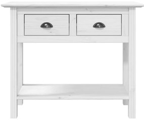 vidaXL Τραπέζι Κονσόλα BODO Λευκό 91x35x74 εκ. Μασίφ Ξύλο Πεύκου