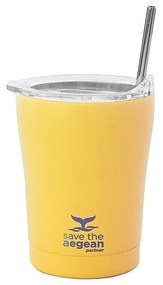 Θερμός Coffee Mug Save The Aegean Pineapple Yellow 350ml Estia 01-12458