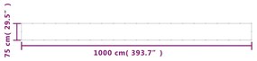 vidaXL Διαχωριστικό Βεράντας Μπλε 75x1000εκ 100% Πολ. Ύφασμα Oxford