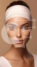 Intra Συλλεκτικό Ξύλινο Παζλ Plywood 4mm - Κομψό πορτρέτο με ελαφρύ κεφαλόδεσμο Σε Ξύλινο Κουτί - Διαστάσεις Puzzle: 10x10 cm – 25 κομμάτια