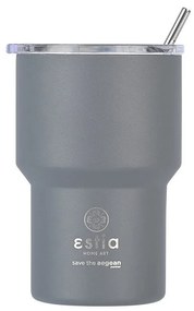 Estia 01-18467 Save the Aegean Θερμος mug Lite 400ml, Fjord Grey