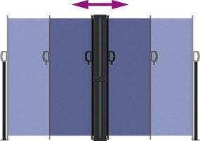 vidaXL Σκίαστρο Πλαϊνό Συρόμενο Μπλε 160 x 1000 εκ.