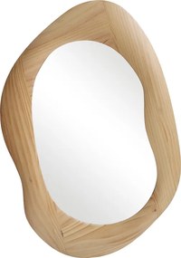 Καθρέπτης οβάλ Enola pakoworld mdf σε φυσική απόχρωση 54x2.5x80εκ