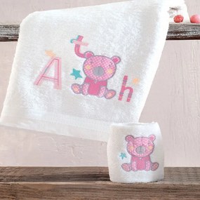 Πετσέτες Βρεφικές Arthur (Σετ 2τμχ) Pink Ρυθμός Σετ Πετσέτες 70x140cm 100% Βαμβάκι