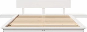 vidaXL Σκελετός Κρεβατιού Λευκό 120 x 200 cm ξύλο