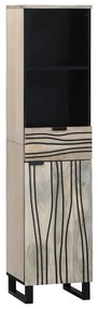 vidaXL Σετ Επίπλων Μπάνιου με συρτάρι 3 pcs Λευκό 38 x 33 x 160 εκ.