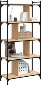 vidaXL Βιβλιοθήκη 5 Επιπέδων Sonoma Δρυς 76 x 32 x 158 εκ. Επεξ. Ξύλο