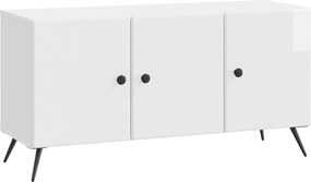 vidaXL Ντουλάπι TV Γυαλιστερό Λευκό 99 x 34,5 x 50 εκ.