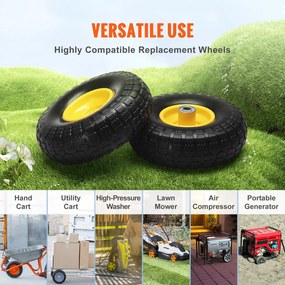 Ελαστικό VEVOR Solid PU Run-Flat Tire Wheel Flat Free Tubeless 25,4 cm 2-Pack 181,4 kg