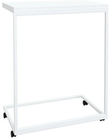 vidaXL Βοηθητικό Τραπέζι με Ρόδες Λευκό 55 x 35 x 70 εκ. Επεξ. Ξύλο