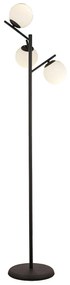 Φωτιστικό Δαπέδου RENJ Μαύρο/Λευκό Μέταλλο/Γυαλί 30x175cm