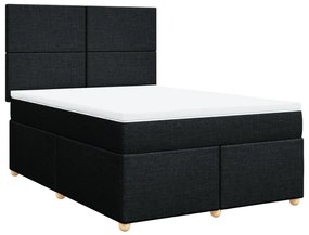 ΚΡΕΒΑΤΙ BOXSPRING ΜΕ ΣΤΡΩΜΑ ΜΑΥΡΟ 140X190 ΕΚ. ΥΦΑΣΜΑΤΙΝΟ 3291270