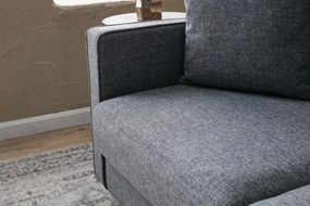 Διθέσιος Καναπές Γκρι EVA 90x155x82