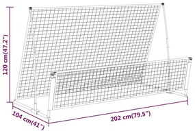 ΔΙΧΤΥ ΕΠΑΝΑΦΟΡΑΣ ΜΠΑΛΩΝ ΠΟΔΟΣΦΑΙΡΟΥ 202X104X120 ΕΚ. ΑΠΟ ΑΤΣΑΛΙ 93373