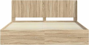 vidaXL Καλάθι με αποθήκη και κεφαλάρι Sonoma Δρυς 200 x 200 cm