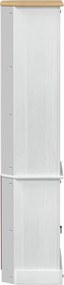 vidaXL Highboard Λευκό 74 x 38 x 170 εκ. Στερεά ξυλεία πεύκου