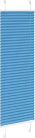 vidaXL Πλισέ Στόρι Μπλε 50x150 εκ. Πλάτος Υφάσματος 49,4 εκ. Πολυεστέρας