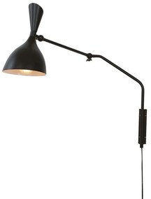 Φωτιστικό Τοίχου - Απλίκα Morgan I-MORGAN-AP-NER 1xE27 75x53cm Black Luce Ambiente Design Metal