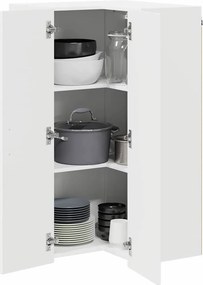 vidaXL Ντουλάπα Γωνίας LUCCA Λευκό 57 x 57 x 100 εκ.