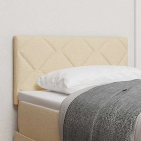 vidaXL Υφασμάτινο Κεφαλάρι Geometric με κεφαλάρι Κρεμ 80 cm ύφασμα