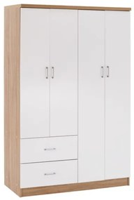 ΝΤΟΥΛΑΠΑ 4ΦΥΛΛΗ ME 2 ΣΥΡΤΑΡΙΑ BLAKELY HM339.06 SONAMA ΛΕΥΚΗ 120Χ42,5Χ180,5 εκ.