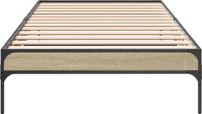 vidaXL Σκελετός Κρεβατιού Sonoma Δρυς 80 x 200 cm Επεξεργασμένο Ξύλο