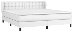 ΚΡΕΒΑΤΙ BOXSPRING ΜΕ ΣΤΡΩΜΑ ΛΕΥΚΟ 160X200ΕΚ.ΑΠΟ ΣΥΝΘΕΤΙΚΟ ΔΕΡΜΑ 3127320