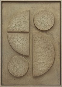 ΠΙΝΑΚΑΣ ΣΕ 3D ΚΑΜΒΑ ΜΠΕΖ PVC/MDF 50Χ70ΕΚ