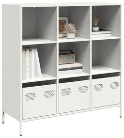 Ντουλάπι Λευκό 101,5x39x103,5 εκ. από Χάλυβα