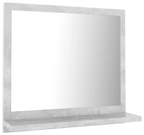 vidaXL Καθρέφτης Μπάνιου Γκρι Σκυροδέματος 40x10,5x37 εκ. Μοριοσανίδα