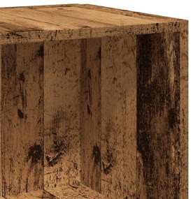 Ντουλάπι Γωνία Παλιό Ξύλο 33 x 33 x 132 εκ. από Μοριοσανίδα - Καφέ