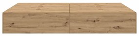 vidaXL Σκελετός Κρεβατιού artisan δρυς 140 x 190 cm Επεξεργασμένο ξύλο