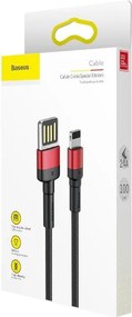 Baseus Cafule Double-sided USB Lightning Cable 2,4A 1m (Black+Red)