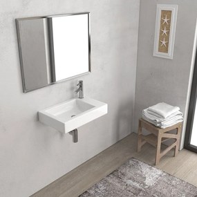 Νιπτήρας Αναρτώμενος Minos 4056 57x35x10cm White Karag Πορσελάνη