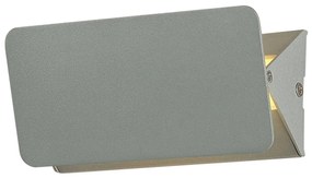 Φωτιστικό Τοίχου ZD80645LEDGY Grey Aluminium