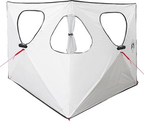 vidaXL Τέντα Κυνήγι Λευκό Μαύρο 145 x 145 x 150 εκ