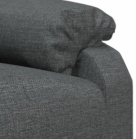 vidaXL Πολυθρόνα Ανακλινόμενη Σκούρο Γκρι Υφασμάτινη