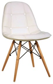 Καρέκλα Amanta Cream 10-0080 46X51X82cm Ξύλο,Πολυπροπυλένιο