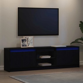 vidaXL Μονάδες TV 2 τμχ. Μαύρο Επεξεργασμένο ξύλο
