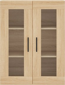vidaXL Ντουλάπι Sonoma δρυς 69,5 x 34 x 180 εκ. από Επεξεργασμένο Ξύλο