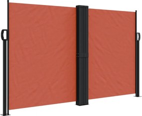vidaXL Σκίαστρο Πλαϊνό Συρόμενο Τερακότα 140 x 600 εκ.