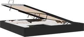 vidaXL Κρεβάτι Οθωμανικού Τύπου Μαύρο 200 x 200 cm Βελούδο