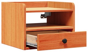 vidaXL Κομοδίνα με συρτάρι Επιτοίχιο 2 pcs Καφέ κεριού 38 x 36 x 29.5 εκ
