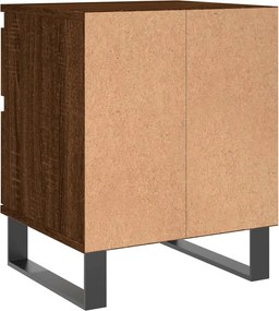 vidaXL Κομοδίνα 2 τεμ. Καφέ Δρυς 40 x 35 x 50 εκ. από Επεξεργ. Ξύλο