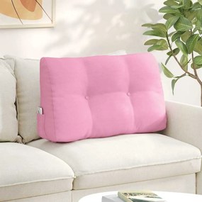 vidaXL Μαξιλάρι Πλάτης Ροζ 80 x 24 x 50 εκ ύφασμα